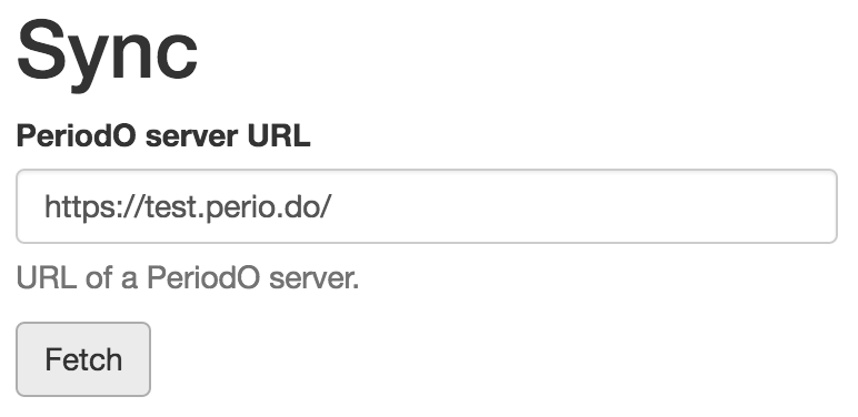 Fetching period data from the canonical server.