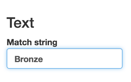 Filtering period definitions by text search.